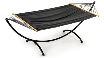 MultiGarden garden hammock with stand 296x120 cm, 150 kg capacity