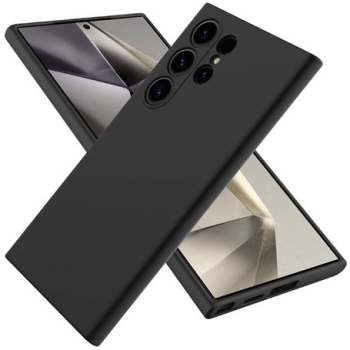 Samsung Galaxy S25 Ultra ( SM-S938 ) Matt Silicone Color Case Cover, Black