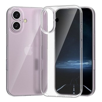 Apple iPhone 16 6.1'' Slim TPU Case Cover, Transparent