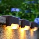 Solar Corner Step Lights for Outdoor Fences and Stairs 8 Pack