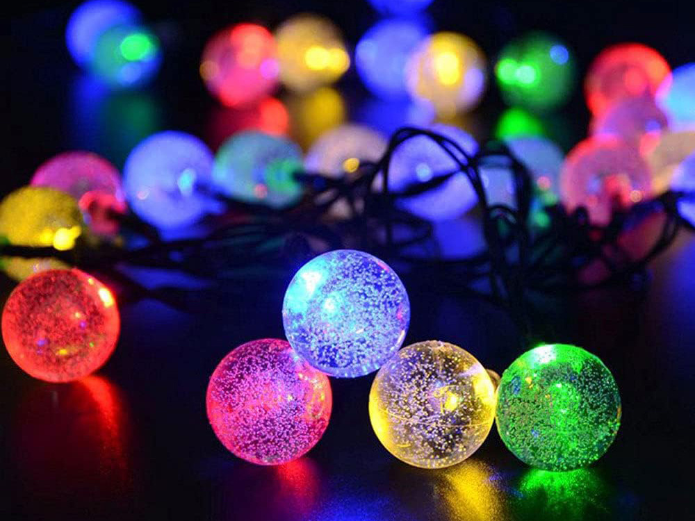 Garden string lights 40 LED solar powered, multicolor (0)