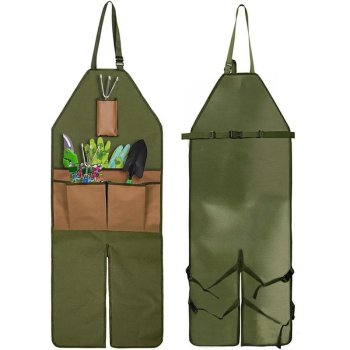 Adjustable Garden Apron with Pockets for Tools