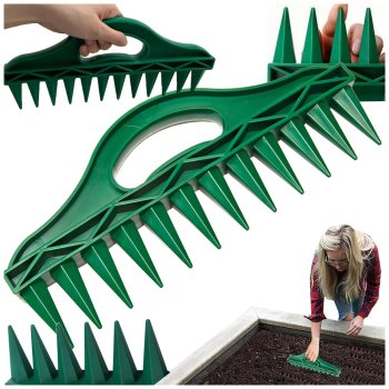 12-Hole Garden Dibber for Planting Seeds and Seedlings