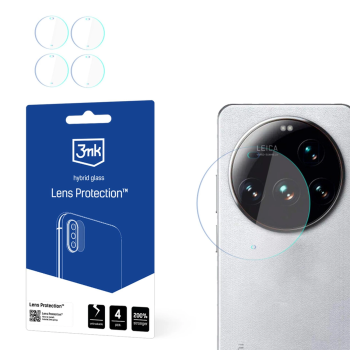 Xiaomi 15 Ultra 3MK Lens Protection Back Camera Tempered Glass Protector, 4 pcs.