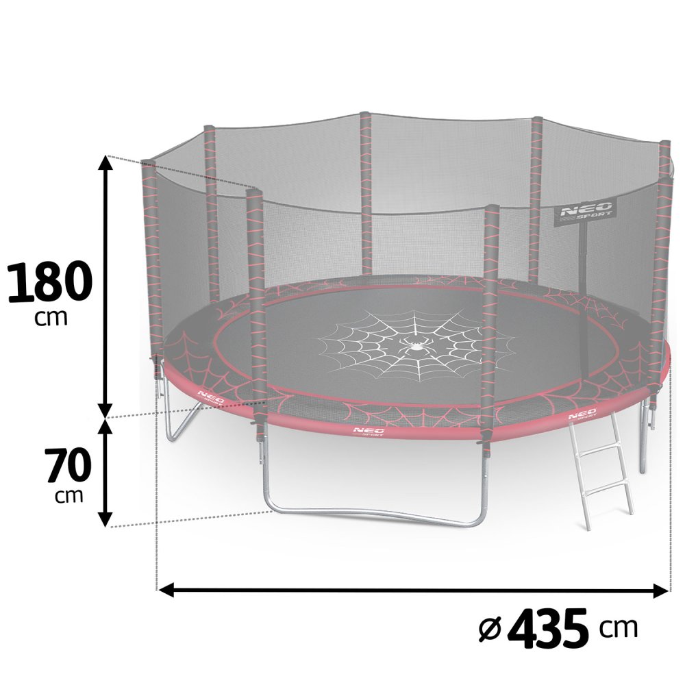 Neo-Sport Garden Trampoline, 435 cm (1)