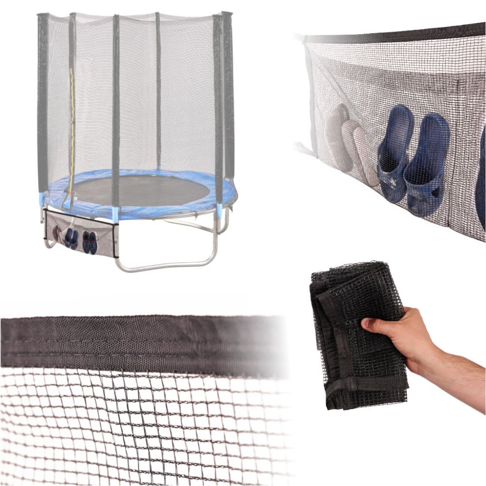 Trampoline Shoe Bag and Storage Net Organizer 110 cm, Black (1)