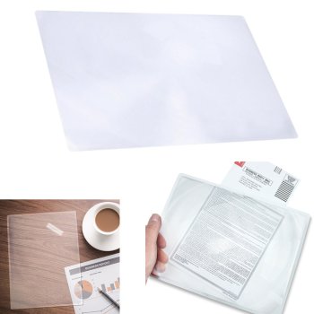 Full Page Magnifier A4 Reading Aid Sheet Fresnel Lens for Books Newspapers and Maps