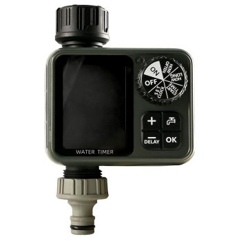 Automatic Garden Irrigation Timer and Water Controller Valve