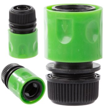 Garden hose quick connector 1/2 inch, green