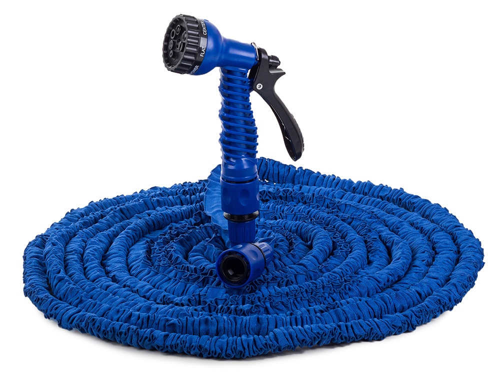 Expandable Garden Hose with 7-Function Spray Gun, Kink-Free, 30m (1)