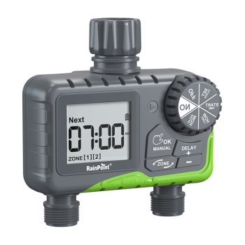 2-Zone Hose Timer RainPoint ITV205 IP65 Waterproof