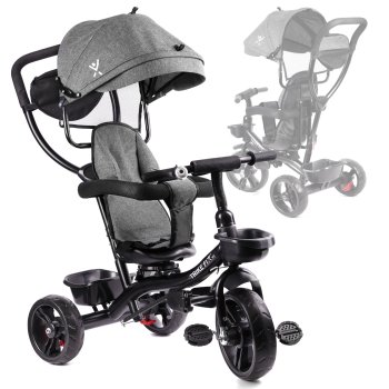 Kids Baby Bike Tricycle Stroller Buggy TRIKE FIX LITE, Gray