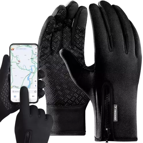 Waterproof Touchscreen Gloves Trizand 19903, Black
