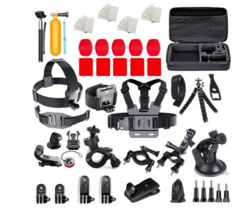 Set of universal accessories 63 in 1 for GoPro, DJI, Insta360, SJCam, Eken sports cameras (GoPro 63 in 1 set)