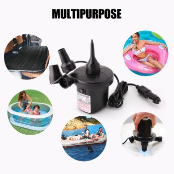 12V DC Universal Electric Air Pump For Inflatable Air Mattress Beds Boat Toy Raft Pool