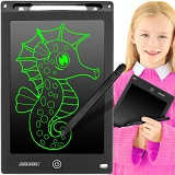 KRUZZEL 10-inch XL LCD Drawing Tablet for Kids, black