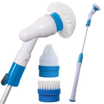 Electric Spin Scrubber with 3 Brush Heads for Tile and Grout