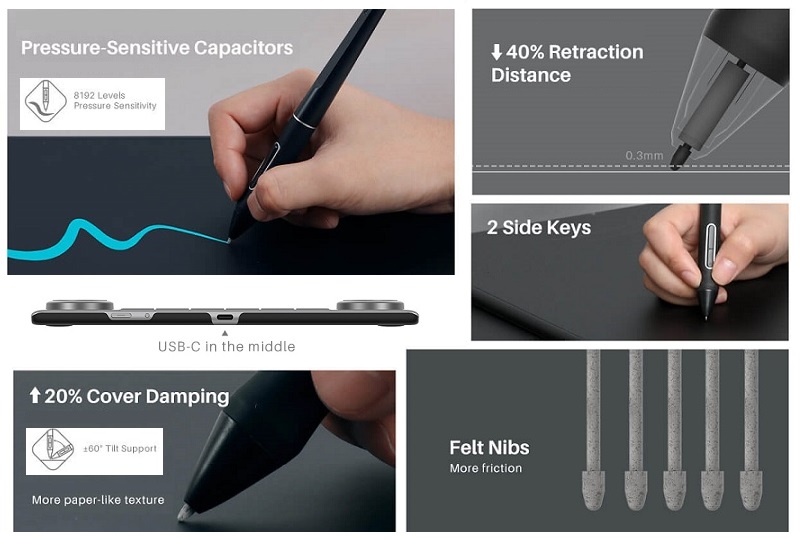 Wireless Graphic Tablet Huion Inspiroy Dial 2 (2)