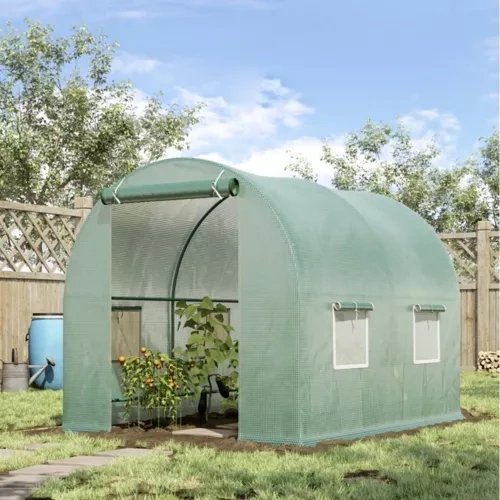 Replacement Polytunnel Greenhouse Cover 2x2x2m Gardlov 23305, Green (3)