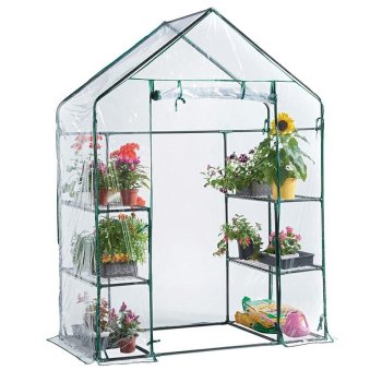 Carruzzo Balcony Garden Greenhouse with Shelves
