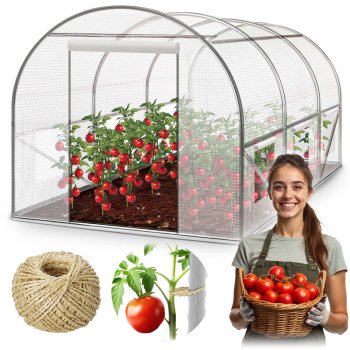 Garden tunnel 2 x 3.5 m (7m2) white Plonos