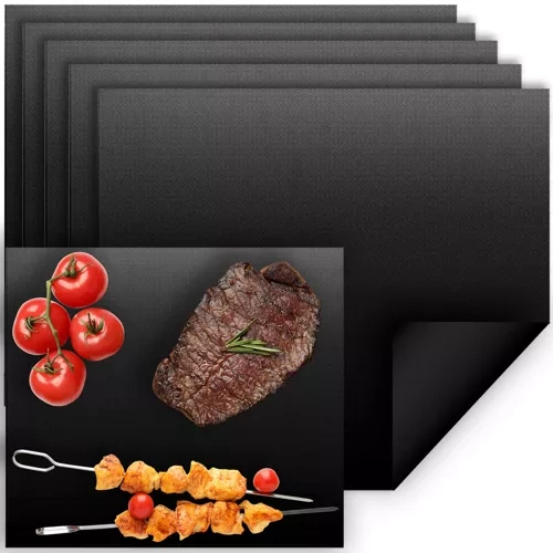 Reusable Non-Stick Grill Mats Ruhhy 5 Pack 23471, 33x40 cm
