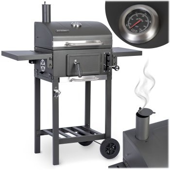 BBQChef™ 2-Piece Charcoal Grill Berdsen BD-892, Black