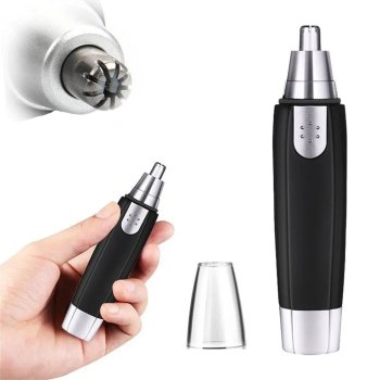 Battery-Operated Nose, Ear, and Eyebrow Hair Trimmer