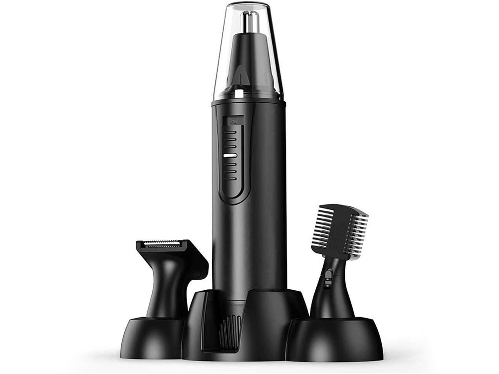 3-in-1 Trimmer for Nose, Ear, Beard, and Eyebrows, Black (2)