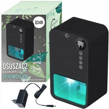 Dehumidifier Air Dryer Moisture Absorber with Air Purification Function, Black