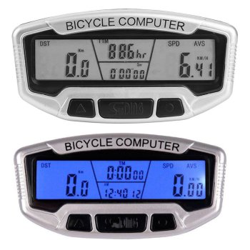 Bicycle Waterproof LCD Speedometer Speed Counter (28 Functions)