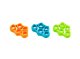 4FIZJO Set of 9 Hand Expanders, Hand Grip Strengthener, Finger Exerciser, Forearm Grip Training