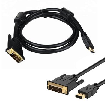 HDMI to DVI Cable 2m, Gold-Plated, Full HD 1080p