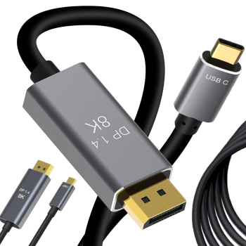 DisplayPort 1.4 to USB-C Cable 8K 4K 2K 1.8 m