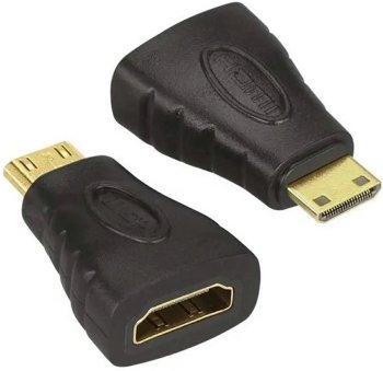 Gold-Plated HDMI to Mini HDMI Adapter, Black