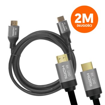 High Speed HDMI 2.1 Cable 8K 60Hz LTC 2m, black