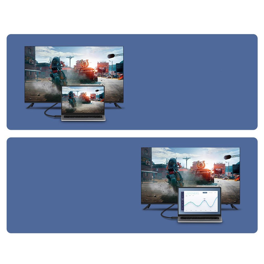 Baseus HDMI to HDMI 2.0 Video Cable 4K 60Hz 3D HDR 18Gbps, 2m, Black (4)