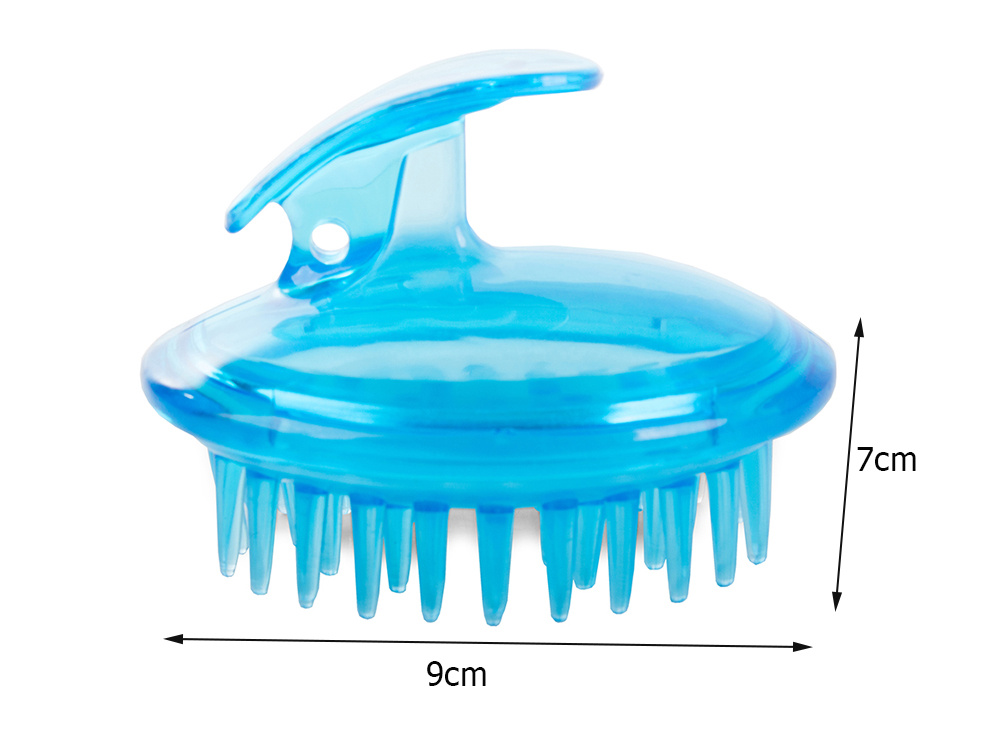 Silicone Massage Brush For Head And Body Wash, blue (2)