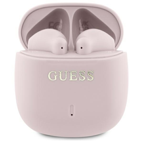 Guess Bluetooth headphones GUTWSJ14ESGP TWS + docking station pink/pink Printed Classic Logo