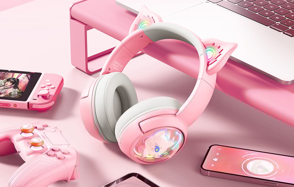 ONIKUMA B5 Gaming headset (Pink) (0)