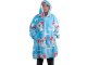 Cozy Koala Oversized Hoodie Blanket, 2-in-1 Wearable Blanket with Hood, Blue