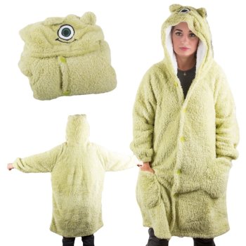 Oversized Hoodie Blanket with Hood, Warm & Cozy Wearable Blanket, Green
