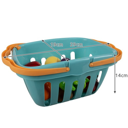 Play Food Cutting Set with Basket and Kitchen Accessories 22877 (0)