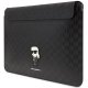 Karl Lagerfeld Saffiano Monogram Ikonik case for a 14" laptop - black