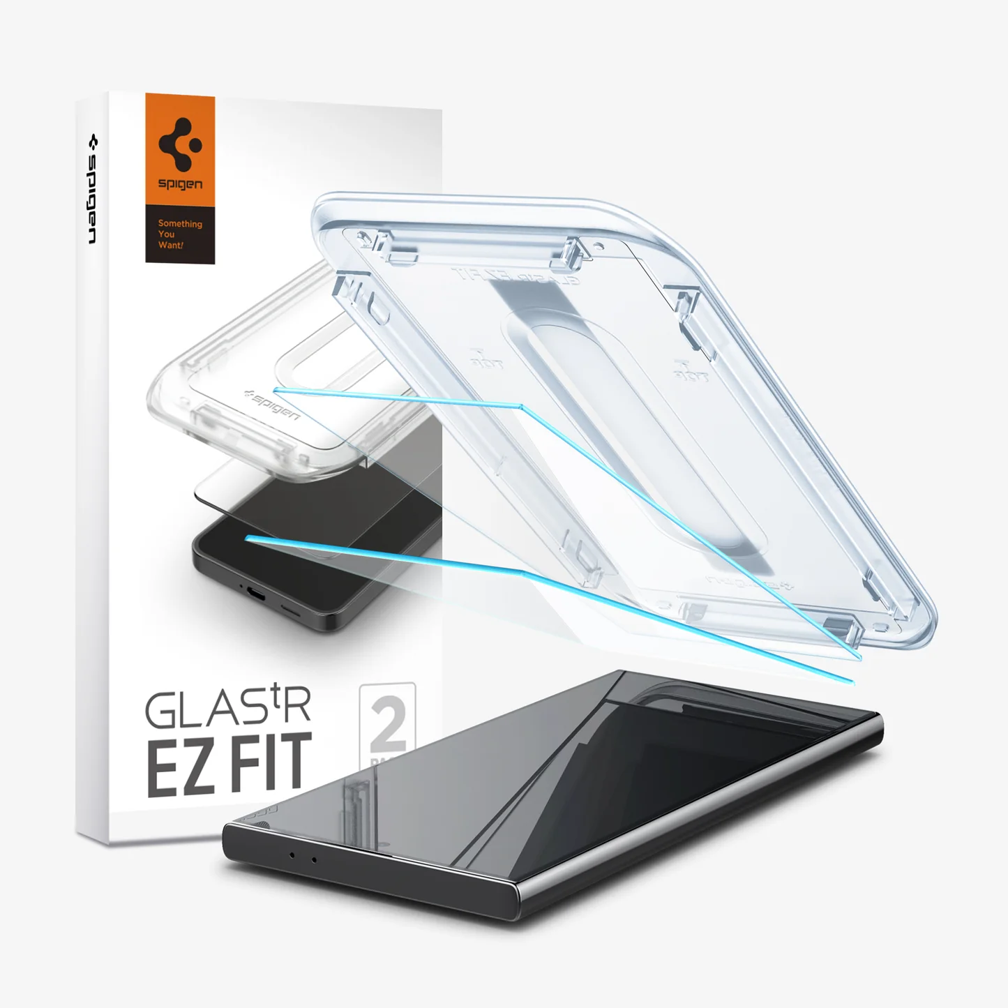 Samsung Galaxy S24 Ultra (SM-S928) Spigen "EZ FIT" Tempered Glass Screen Protector 2 pcs.