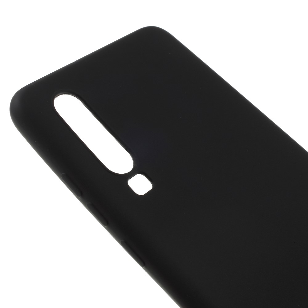 Huawei P30 (ELE-L09, ELE-L29) Double Sided Silicone Matte TPU Case Cover, Black (1)