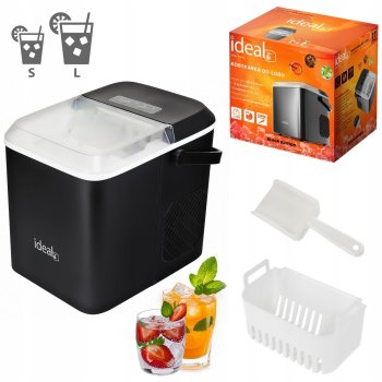 IDEAL Countertop Ice Maker Machine 12 kg/24h 100W