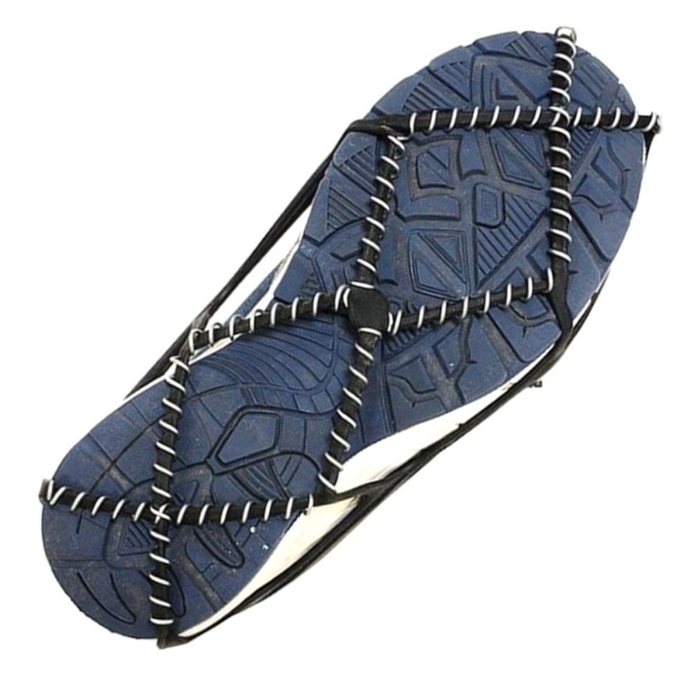 Anti-Slip Shoe Covers with Steel Chains, Size 38-45, Black (3)