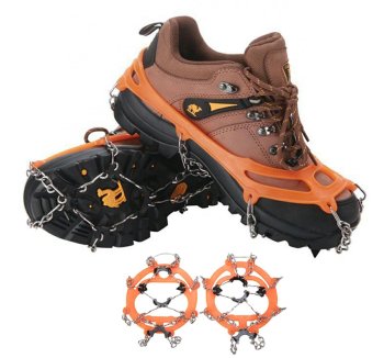 Anti-Slip Ice Cleats for Shoes and Boots, 8 Spikes, Size 38-45