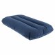 Inflatable velour travel camping pillow BESTWAY 67121, navy blue